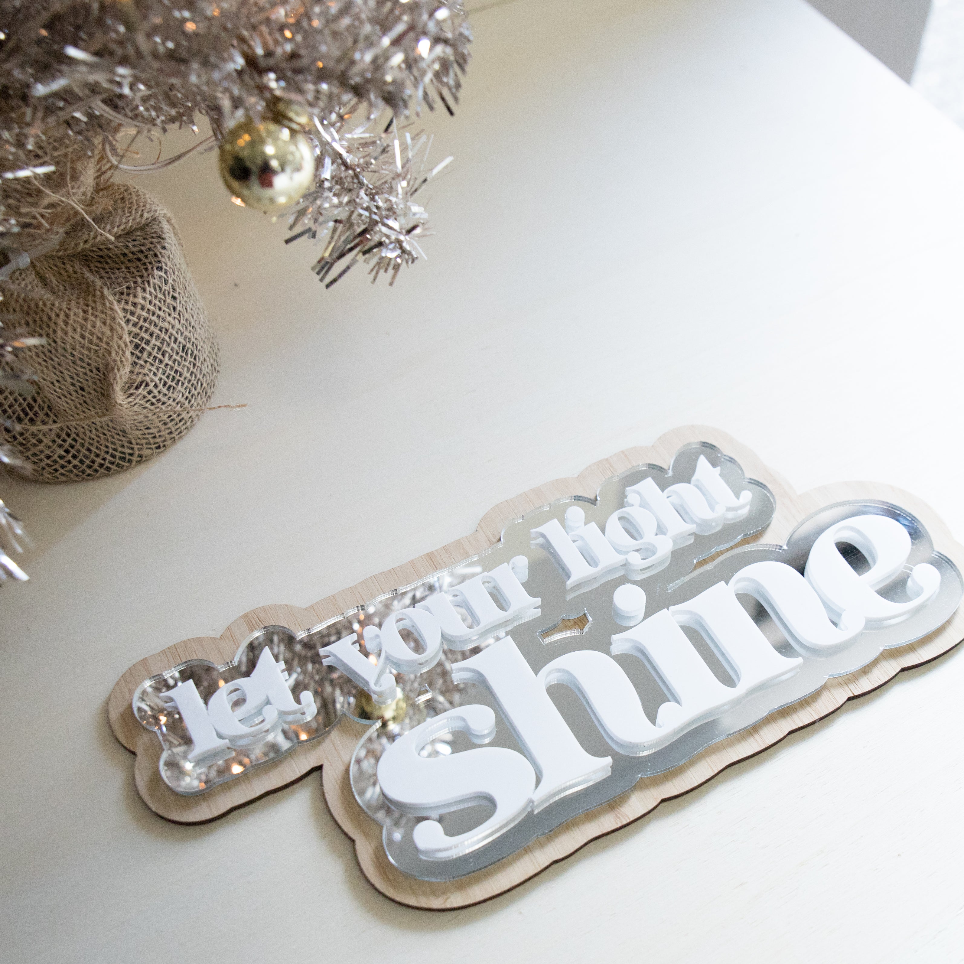 Let Your Light Shine Layered Plaque - READY TO SEND