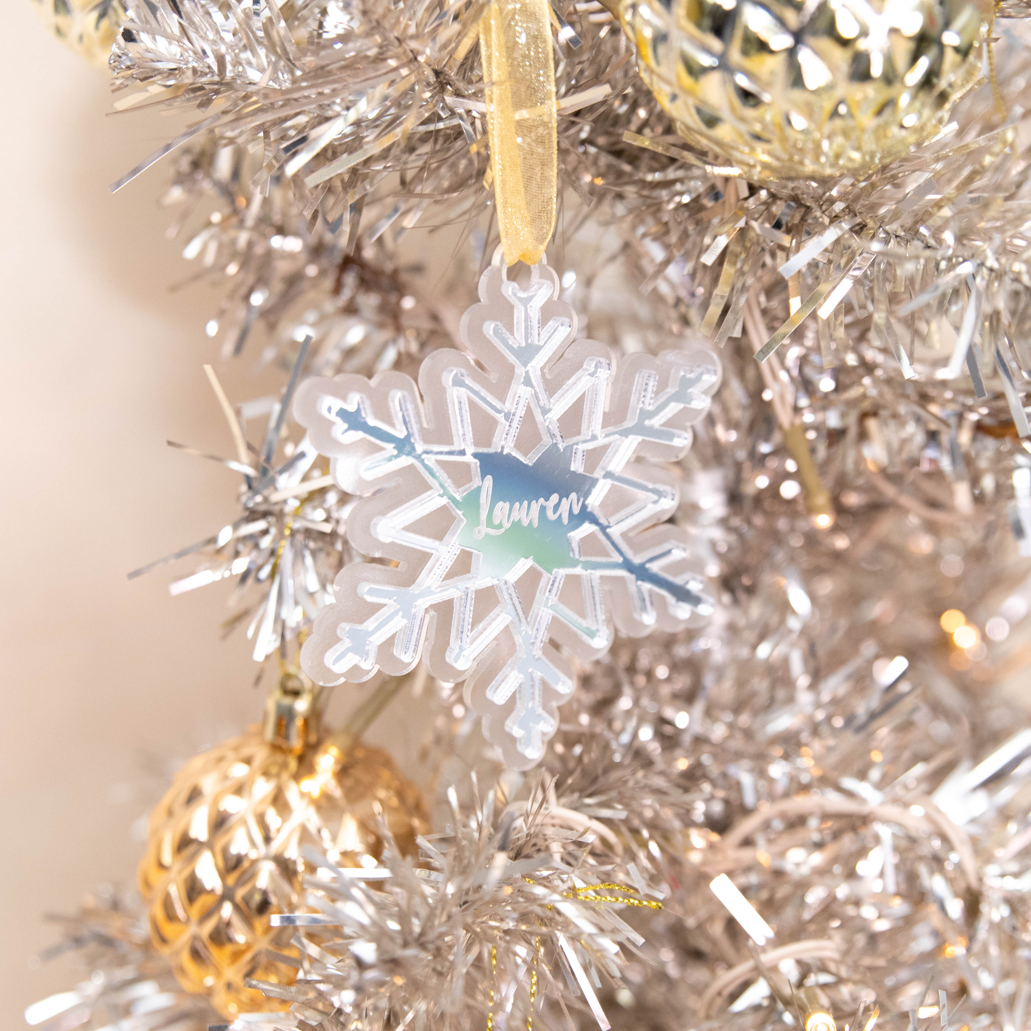 Personalised Snowflake Christmas Decoration