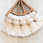 Load image into Gallery viewer, Macramé Wooden Tassel Earrings - Short
