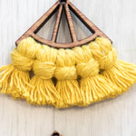 Load image into Gallery viewer, Macramé Wooden Tassel Earrings - Short
