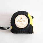 Load image into Gallery viewer, Custom Engraved Tape Measure - Hearts - 5m
