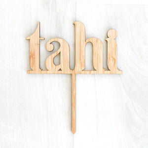 'Tahi' Cake Topper