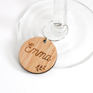 Personalised Wine Glass Charms