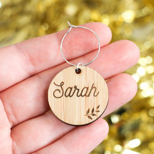 Personalised Wine Glass Charms