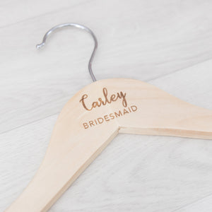 Custom Engraved Coat Hanger - Wedding