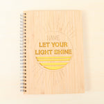 Load image into Gallery viewer, Personalised Notebook - Let Your Light Shine
