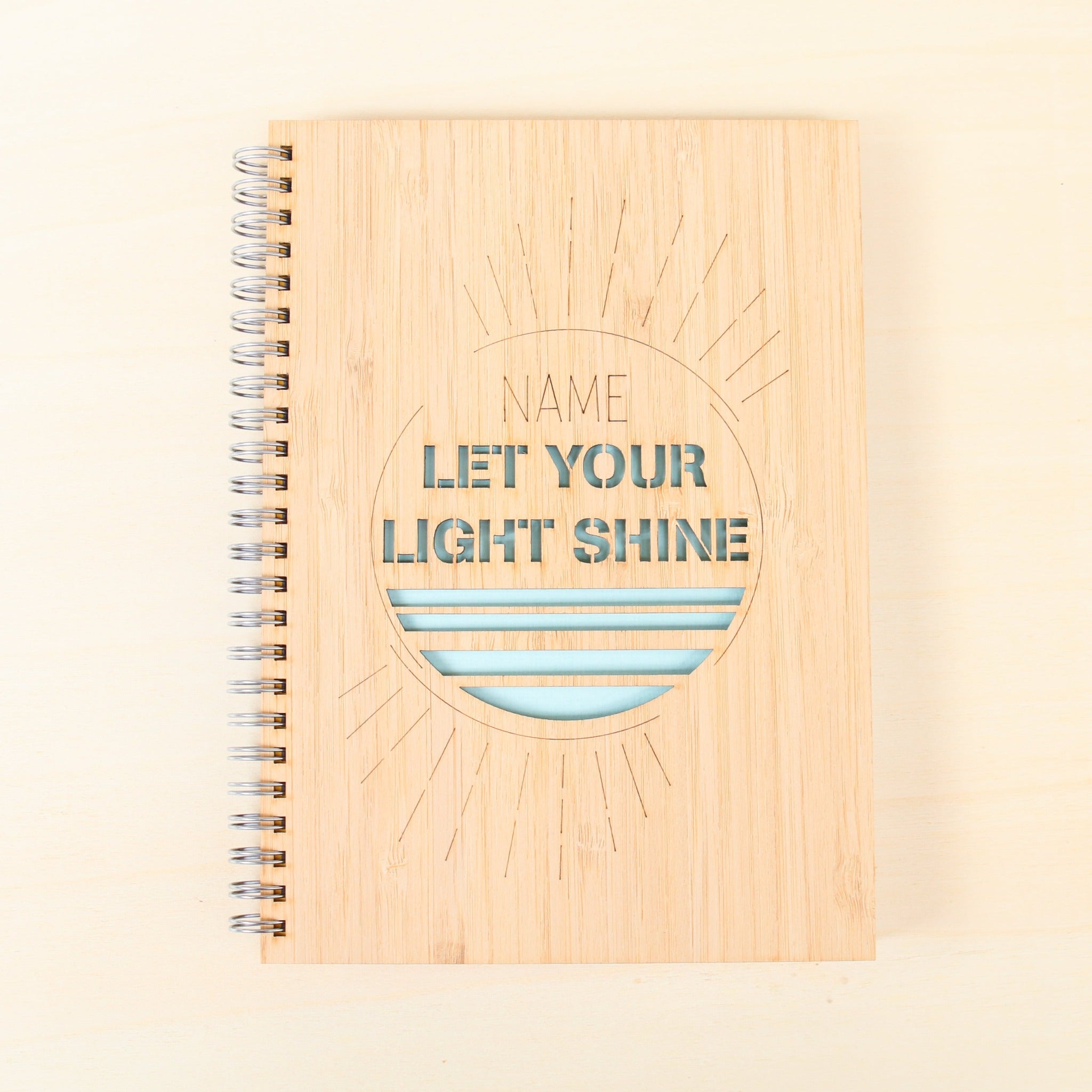 Personalised Notebook - Let Your Light Shine