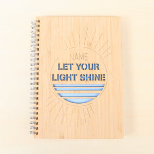 Personalised Notebook - Let Your Light Shine