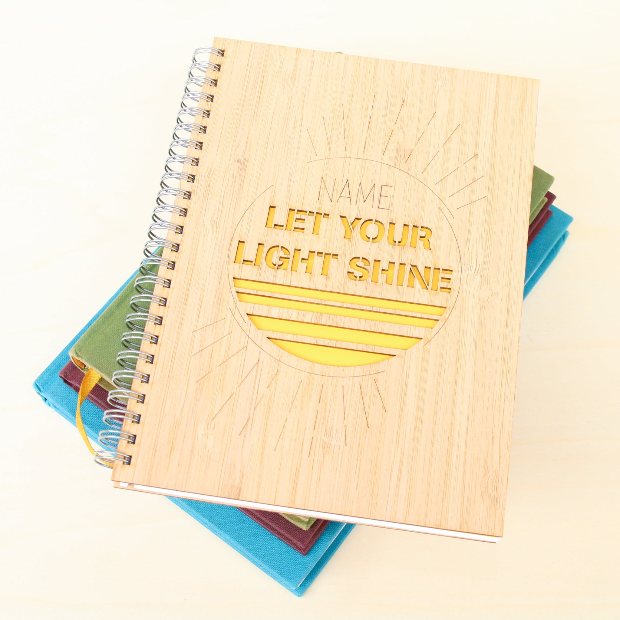 Personalised Notebook - Let Your Light Shine