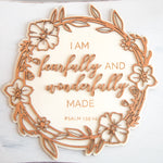 Load image into Gallery viewer, &#39;Wonderfully Made&#39; Layered Plaque
