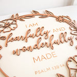 Load image into Gallery viewer, &#39;Wonderfully Made&#39; Layered Plaque
