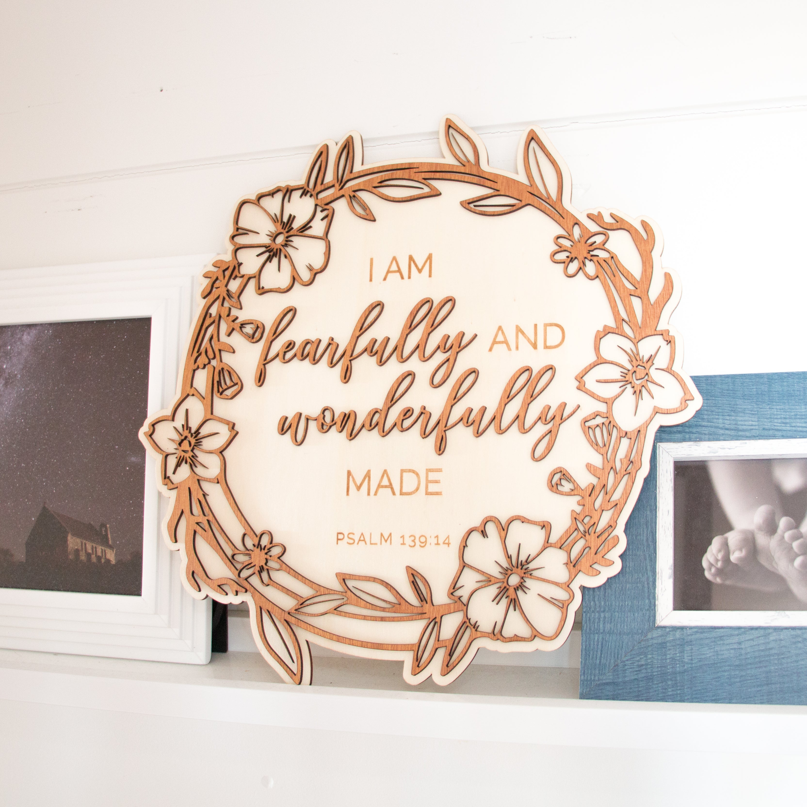 'Wonderfully Made' Layered Plaque